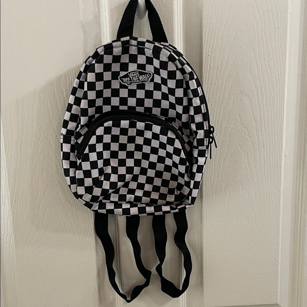 Vans Black & White Checker Mini Backpack